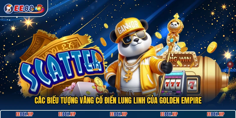 Các biểu tượng vàng cổ điển lung linh của Golden empire